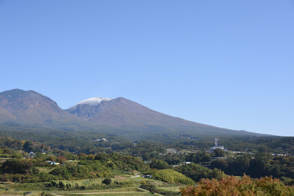 どこからでも望める浅間山の写真